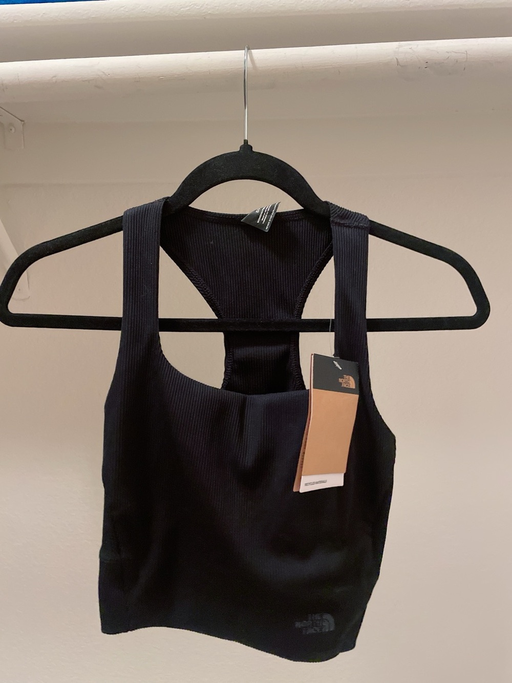 The North Face Black Ribbed Racerback Crop Top